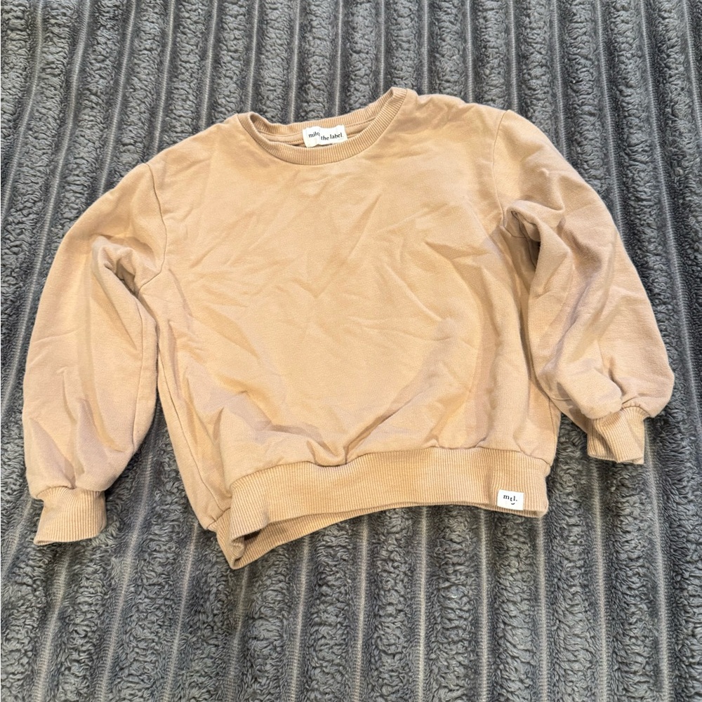 Toddler 24M Crewneck Tan Sweatshirt